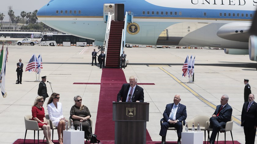 28 horas é o tempo que dura a visita a Israel e à Cisjordânia. Foto: Jim Hollander/EPA