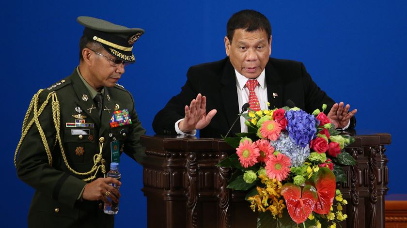 Presidente das Filipinas Rodrigo Duterte visita a China .Foto: Wu Hong/EPA