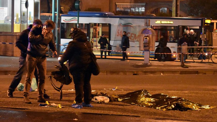 Terrorista foi abatido em Milão. Foto: Daniele Bennati/ EPA