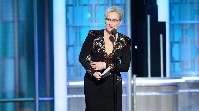 Meryl Streep na apresentação dos Globos de Ouro no ano passado. Foto: EPA