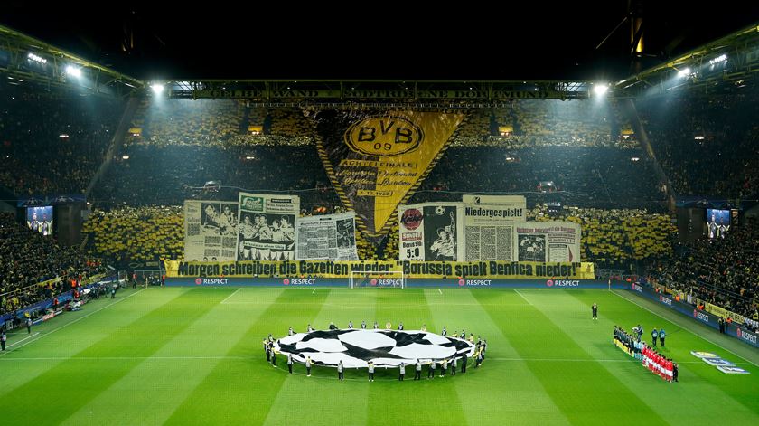 Jogo estava marcado para esta terça-feira, no Signal Iduna Park. Foto: Friedemann Vogel/EPA