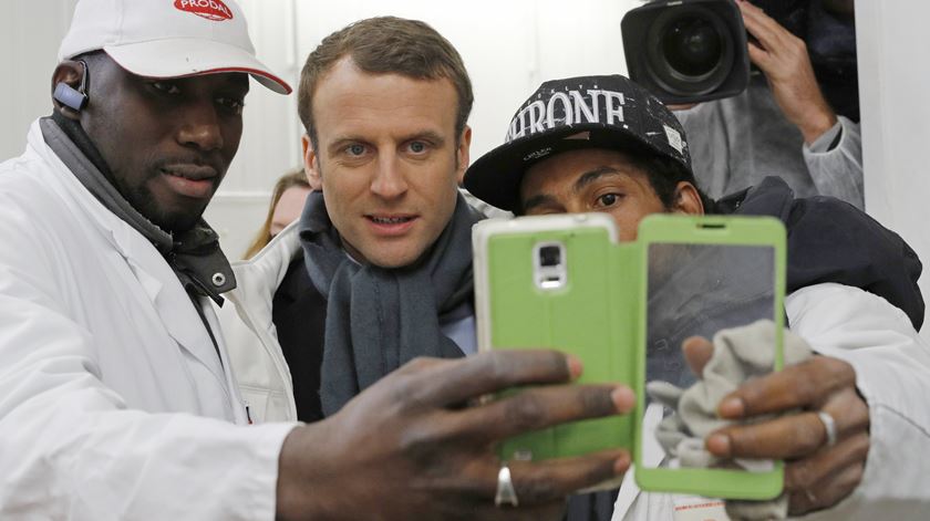 Os membros do partido de Macron foram alvo de um ataque de "phishing". Foto:  Philippe Wojazer/EPA