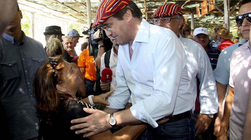 Passos Coelho na festa do PSD Madeira deste domingo. Foto: Homem de Melo/Lusa