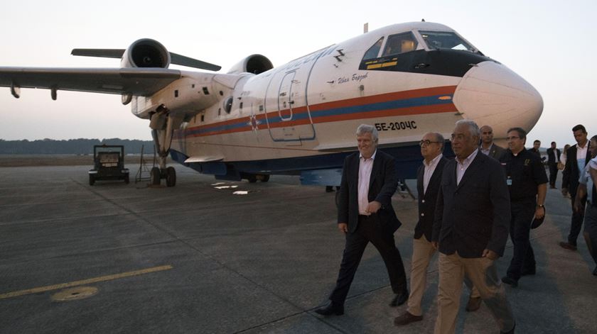 António Costa de visita à base de Monte Real. Foto: Paulo Cunha/Lusa