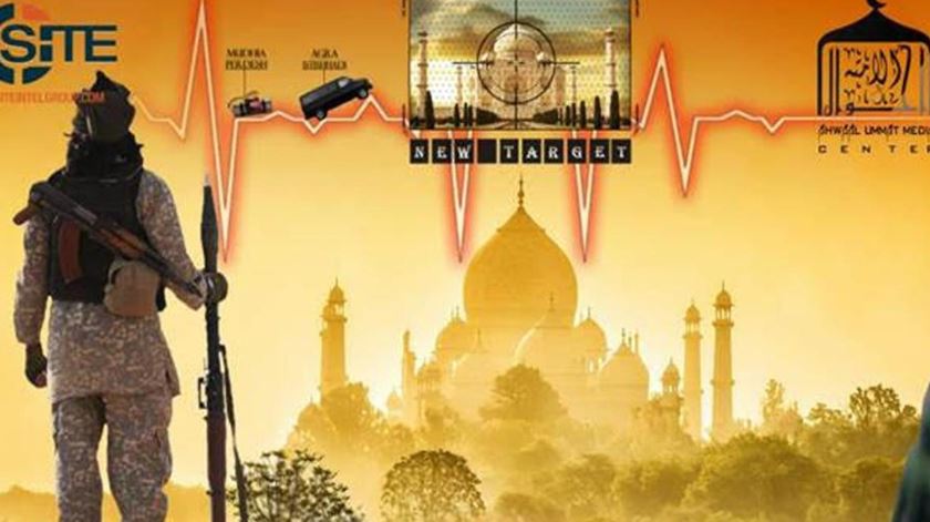 Jihadistas ameaçam Taj Mahal. Foto: DR