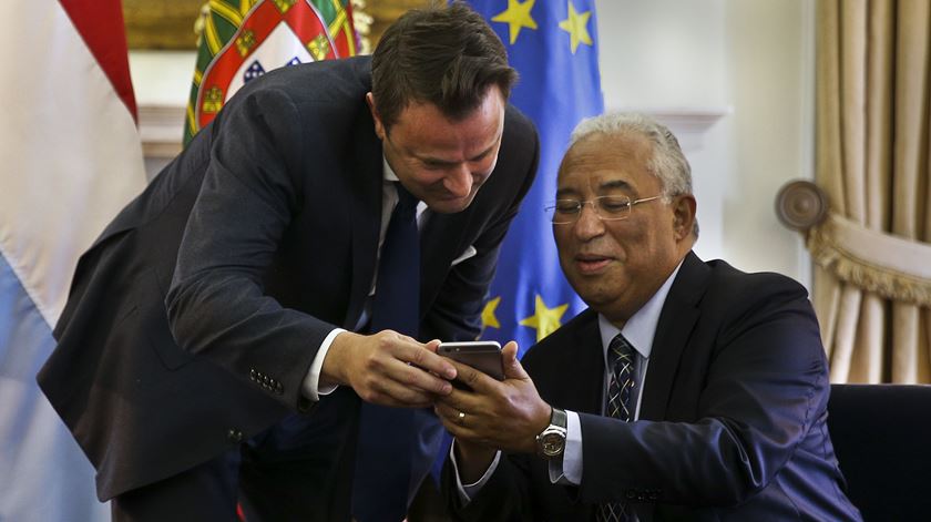 Costa recebeu, em São Bento, o seu homólogo luxemburguês, Xavier Bettel. Foto: AndréKosters/Lusa