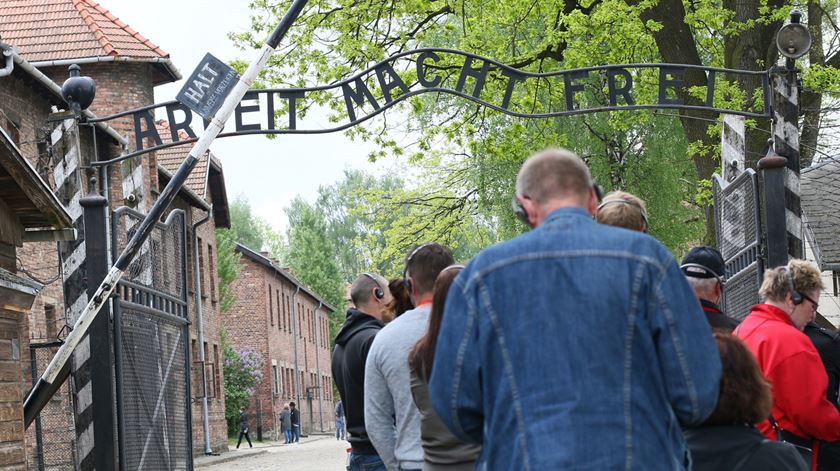 Entrada do campo de concentração de Auschwitz