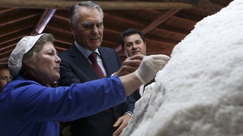 Cavaco visita salinas de Rio Maior. Foto: Manuel de Almeida/ Lusa