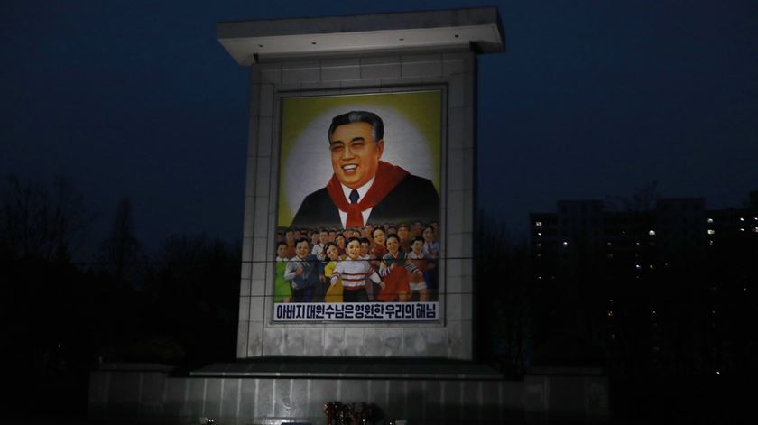 Líder supremo da Coreia do Norte, Kim Il-sung. Foto: How Hwee Young/EPA