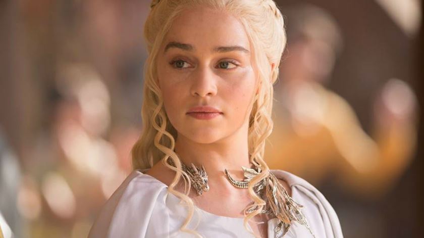 Actriz Emilia Clarke, Daenerys Targaryen, Guerra dos Tronos. Foto: DR