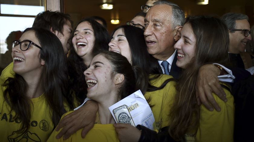 O Presidente da República esteve no Porto, nas comemorações dos 192 anos da Faculdade de Medicina. Foto Estela Silva/Lusa