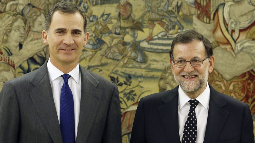 Rei e Rajoy estiveram reunidos. Foto: Ballesteros/EPA