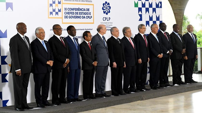 A foto de família da cimeira de 2016 em Brasília. Foto: Cudo Gomes/EPA