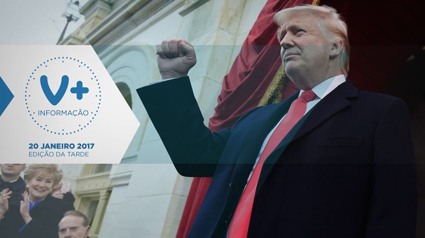 Presidente Trump. "Daqui em diante será América primeiro" Presidente Trump. "Daqui em diante será América primeiro"