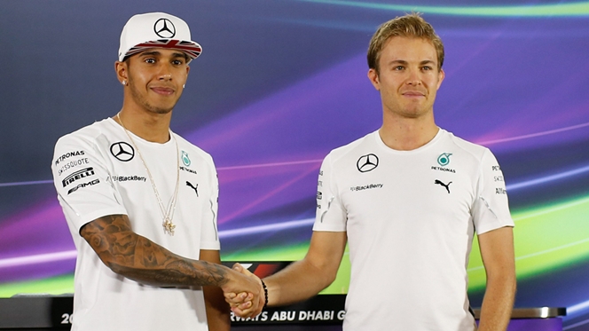 Tudo impecável entre Hamilton e Rosberg