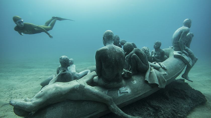 "A Jangada de Lampedusa", em exposição no Museu Atlântico de Lanzarote