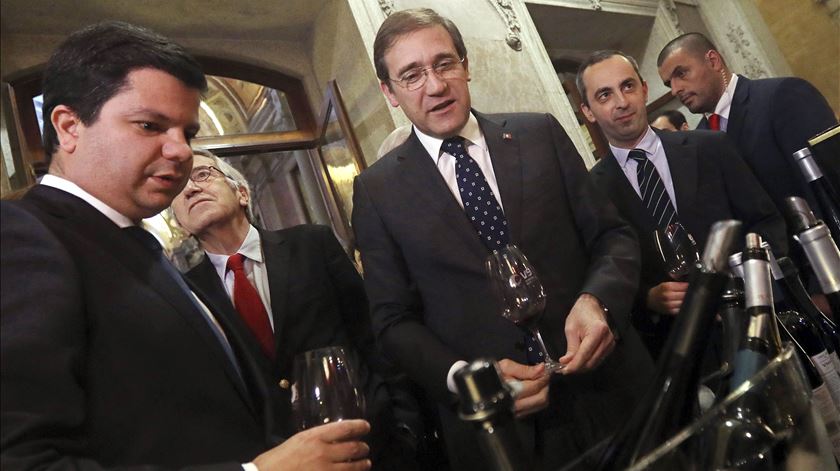 Pedro Passos Coelho, na Essência do Vinho no Porto. Foto: José Coelho/Lusa