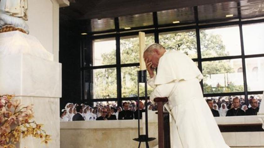 João Paulo II esteve em Fátima em maio de 1982. Foto: Santuário de Fátima