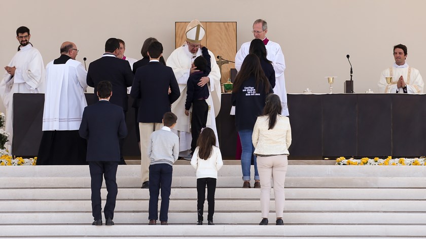 Lucas, a criança brasileira, cuja cura milagrosa abriu portas à canonização de Jacinta e Francisco. Foto: José Sena Goulão/ Lusa