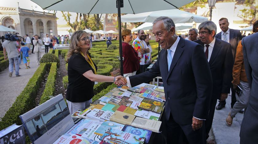 Marcelo na Festa do Livro de Belém. Foto: José Sena Goulão/Lusa