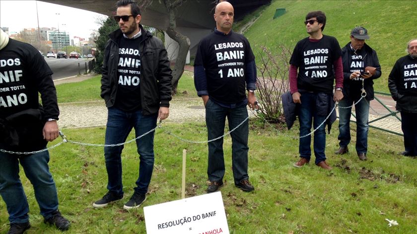 Lesados do Banif em protesto em Lisboa