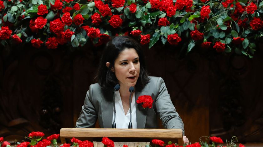 Joana Mortágua vai apresentar queixa de um deputado que lamentou uma sessão de "sensibilização" LGBTI. Foto: Miguel A. Lopes/Lusa