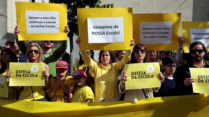 Manifestação colégios em Coimbra. Foto: Paulo Novais/Lusa