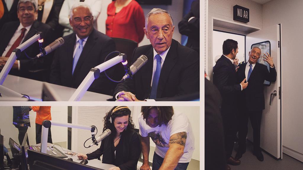 Marcelo na inauguração das novas instalações da Renascença, na Quinta do Bom Pastor