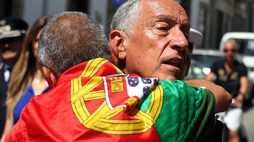 O Presidente está em Bragança, em nova ronda do "Portugal Próximo". Foto: José Coelho/Lusa