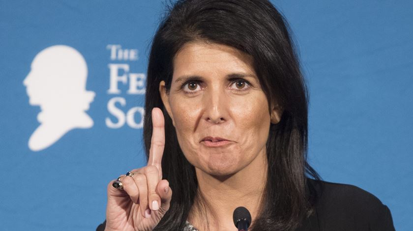 Nikki Haley vai representar os EUA nas Nações Unidas. Foto: EPA