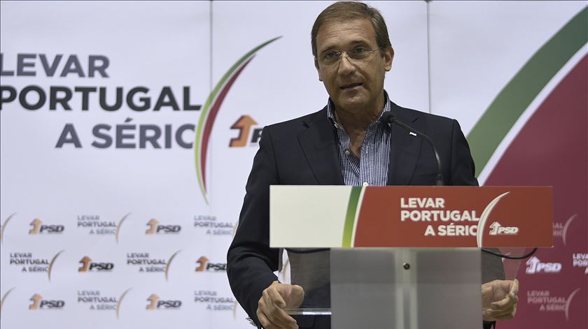 Pedro Passos Coelho em Paços de Ferreira. Foto: Octávio Passos/Lusa