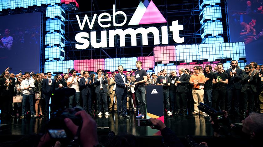 Paddy Cosgrave recebeu, o ano passado, a chave de Lisboa das mãos de Fernando Medina. Foto: Web Summit