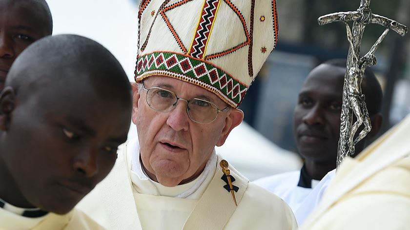 Papa na missa em Nairobi