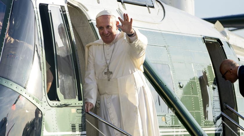 Papa aterra em Nova Iorque. Foto: Craig Ruttle/EPA