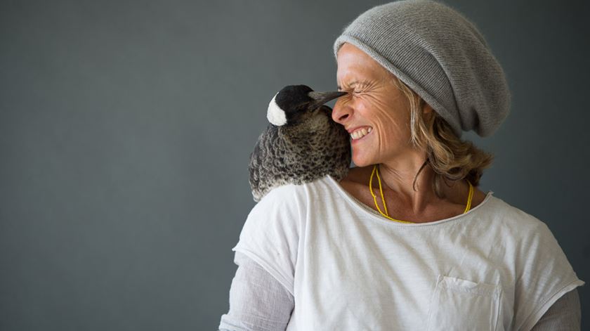 Sam Bloom com a Penguin. Fotos: Cameron Bloom