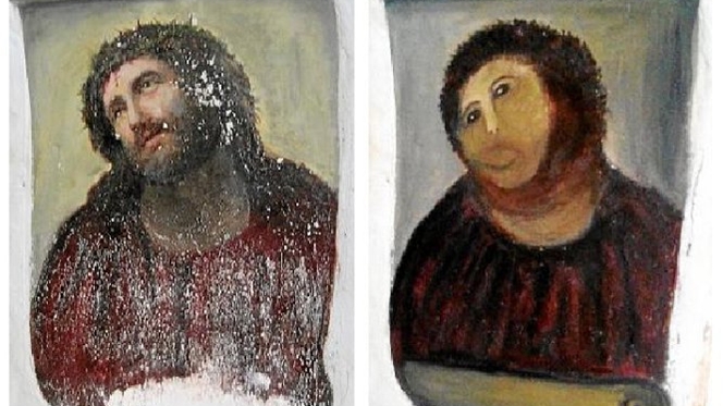 Cecília Giménez exige direitos de autor da sua obra de restauro