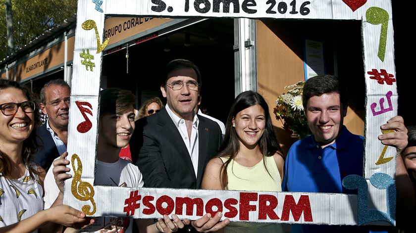 Passos Coelho esteve nas Festas de S. Tomé, em Mira. Foto: Paulo Novais/Lusa