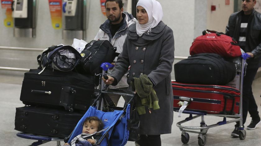 Refugiados chegam a Portugal. Foto: José Sena Goulão