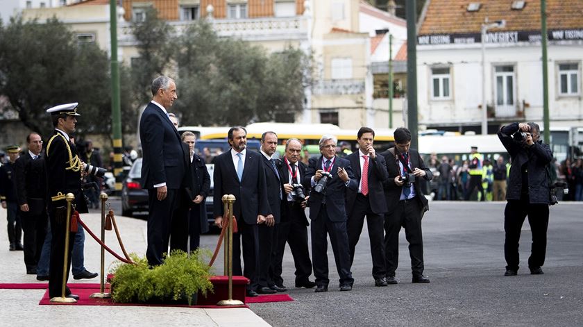 Marcelo junto ao Mosteiro dos Jerónimos