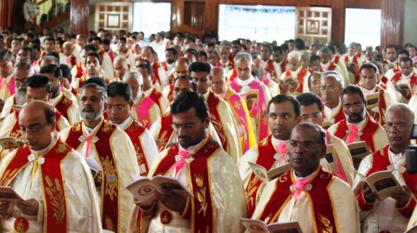 Padres da Igreja Siro-malabar. Foto: DR