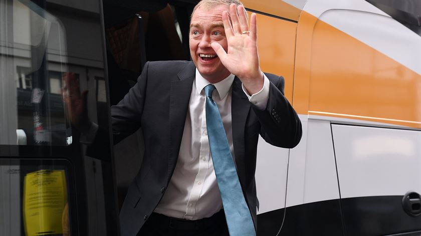 Tim Farron despediu-se da vida política em 2017. Foto: Andy Rain/EPA