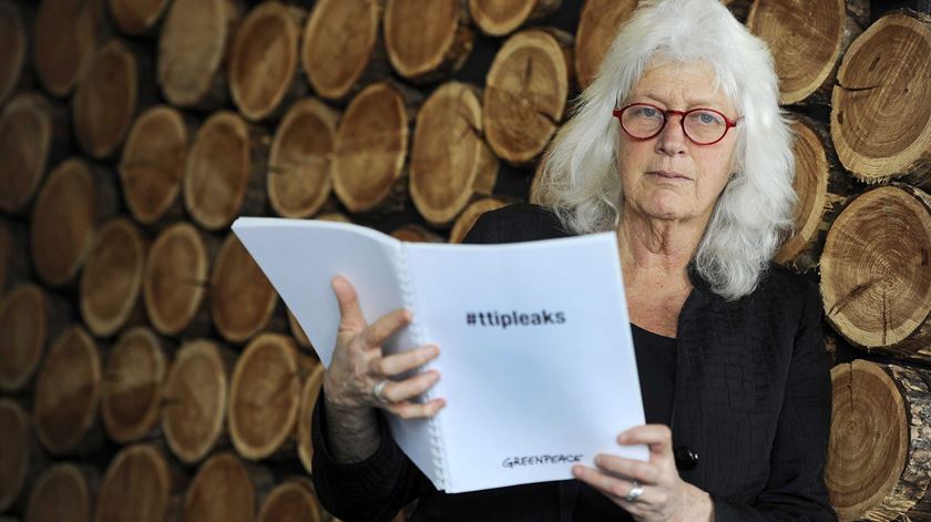 Sylvia Borren, da Greenpeace Holanda, divulgou documentos confidenciais. Foto Evert Elzinga/EPA